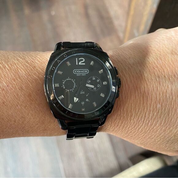 Coach Boyfriend Stainless Steel Watch - Picture 1 of 3